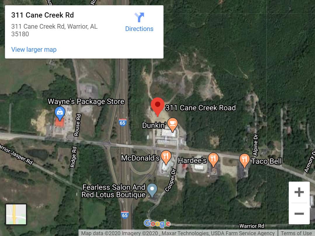 Taco Bell Cane Creek Map